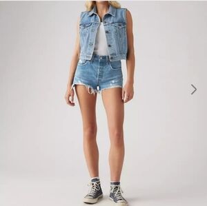 Blue Levi's 501 Denim Shorts